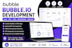 build bubble io saas mvp, ai web app, crm, dashboard, and custom web application