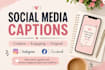 write engaging social media captions and posts