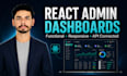 build a react next js admin dashboard with API integration
