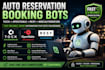 do tock auto reservetion bot opentable auto booking bot resy bot web automation