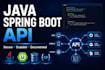 develop secure java spring boot rest apis