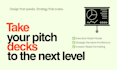 design an executive grade pitch deck