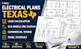 electrical plans texas load calculation sld commercial wiring panel schedule