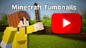 design eye catching minecraft and youtube gaming thumbnails