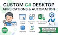develop custom c sharp desktop applications and automation tools