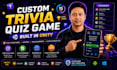 develop a custom trivia quiz game in unity