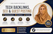 build tech backlinks with SEO and guest blogs