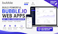 build bubble io mvp, bubble saas app, no code web app, and startup prototype