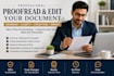 proofread and edit your document professionally