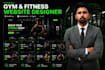 design a modern gym website, fitness website, or personal trainer website