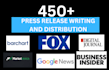 write press release to yahoo finance and do crypto press release distribution