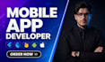 develop a professional mobile app using flutter, react native for android,ios
