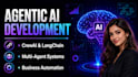 build custom crewai agents and langchain ai automation workflows