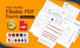 professional fillable PDF form, interactive fillable pdf, editable fillable form