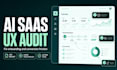 do an ai saas UX audit to improve conversion and onboarding