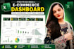 create a professional interactive excel dashboard with charts and kpis
