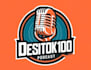 make neon podcast cover art or podcast logo