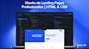 design a profesional landing page using HTML and CSS