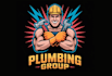 make plumbing heating hvac home construction and handyman logo