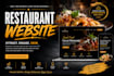 create modern restaurant website with online ordering for food business web app