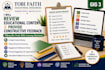 review educational contents and give feedback