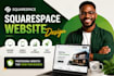 design squarespace website design or redesign squarespace website development