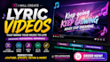 create music lyric video for your song