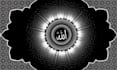 design black islamic mandala allah name art