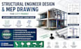 do structural engineer design and mep drawing for city permit in usa