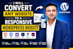 convert any website to a responsive wordpress website