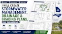 create stormwater management, drainage and grading plans, civil engineering