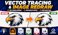 do anything on adobe illustrator, redraw image, vector art, photo manipulation