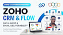 perform a zoho CRM data audit and fix email deliverability zoho flow automation