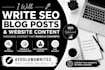 write SEO blog posts and website content that rank on google