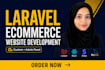 build custom laravel react ecommerce website with admin panel