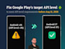 upgrade target API level to meet google play requirements