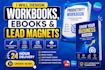 do workbook design, ebook design, lead magnet, PDF design and canva template