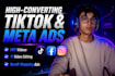 create scroll stopping tiktok, meta and ugc video ads