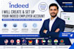 create and set up your indeed employer account