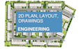 2d site plan, parking lot, rv park map, driveway plan, master plan, plot plan