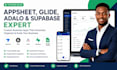 build appsheet, glide, adalo apps with supabase integration