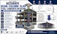 create accurate beam column skilled slab steel concrete detailing bim modeling