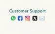 customer support via whatsapp and social media