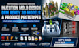 design injection molds, dfm ready 3d cad models, and product prototypes