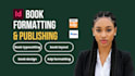 format manuscripts for kindle, kdp book interior typesetting, epub conversion