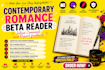 be your contemporary romance beta reader, beta read modern romance beta reader