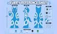 design custom plushie reference sheet stuffed animal furry character sheet