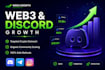 do discord promotion, telegram marketing, and nft server growth
