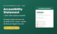 write a wcag accessibility statement and eaa readiness plan