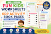 design kids worksheet and coloring activity book pages for KDP interior